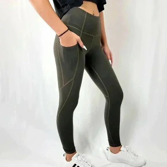 Athleta Salutations Stash Pocket Full Length Leggings - XS - Picture 2 of 9